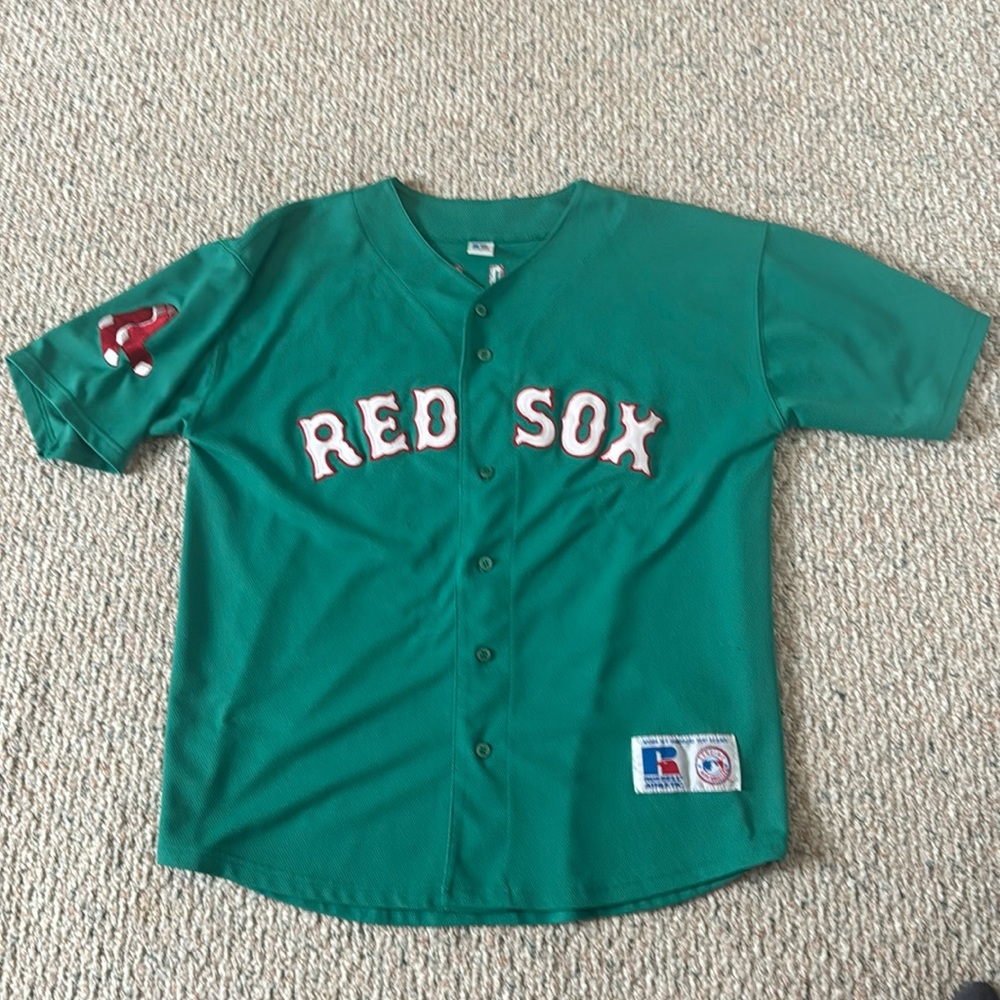 Curt Schilling #38 Boston Red Sox St. Patrick’s Day Jersey